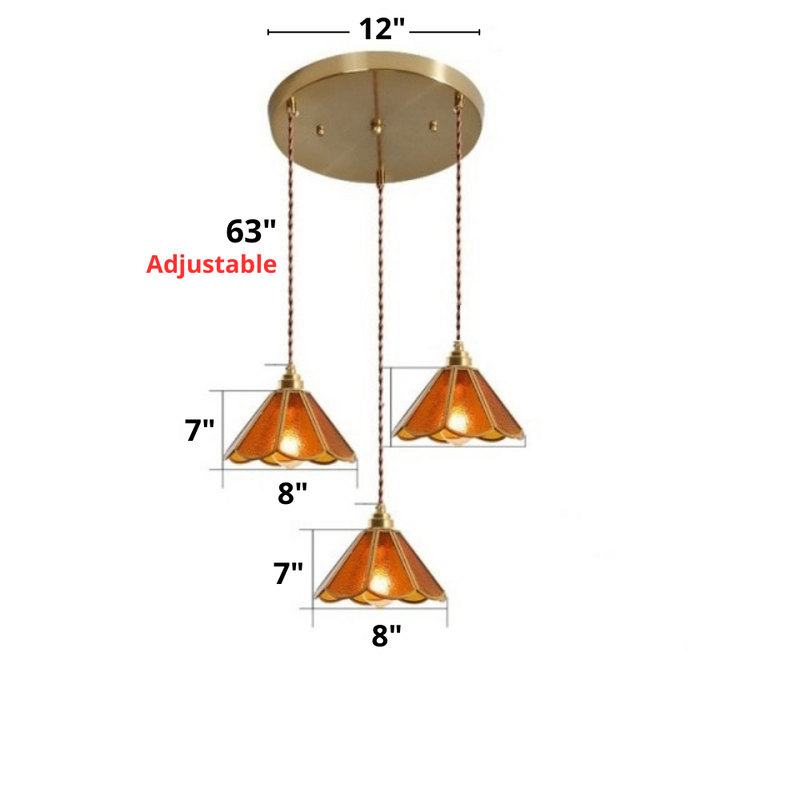 Vintage Stained Glass Pendant Lights