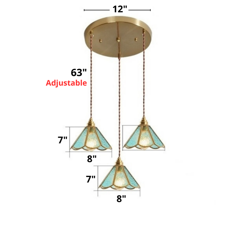 Vintage Stained Glass Pendant Lights