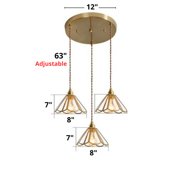 Vintage Stained Glass Pendant Lights
