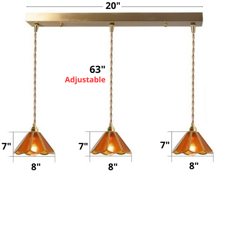 Vintage Stained Glass Pendant Lights