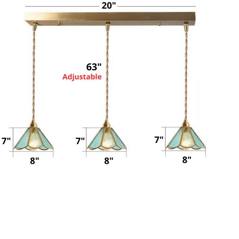 Vintage Stained Glass Pendant Lights