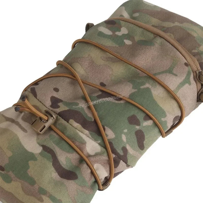 Multifunction Tactical Cylindrical Bag – Water Bladder GP Backpack Add-On with Hydration Support & Versatile General Purpose Gear Storage