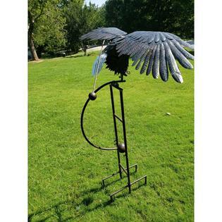 1:1 life-like-Garden Art-bird Garden patio decoration, large metal eagle large metal yard rooster garden decor