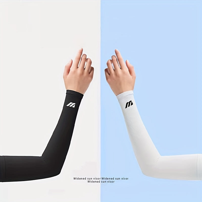 1pair Breathable Unisex Sun Protection Arm Sleeves - Cooling, UV Protection For Driving, Golfing, Fishing, Cycling, Hiking & Running