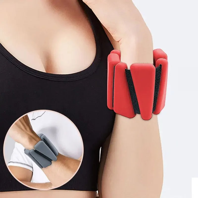 Adjustable Silicone Wrist Weights – 1/2 lb Lightweight Triangle Bracelets for Jogging, Fitness, and Yoga Strength Training Workouts