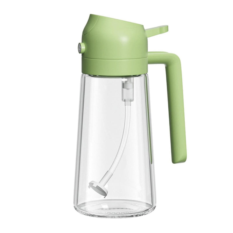 2-in-1 Oil Dispenser Bottle | Oil Sprayer and Dispenser | Healthy Cooking