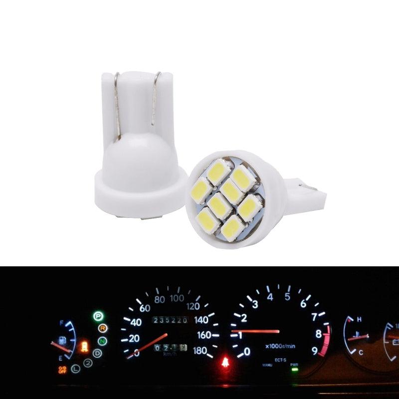 5x T10 W5W LED Lamp For Car Interior Instrunment 12V Auto Reading Dome License Plate Trunk Luggage 5W5 Super Bright White
