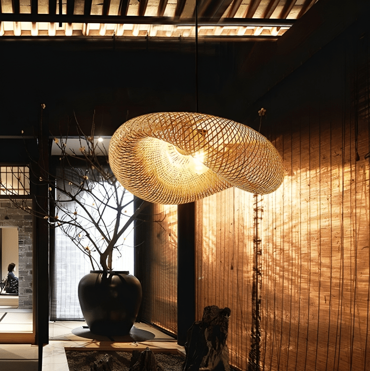 Design Rotan hanging lamp