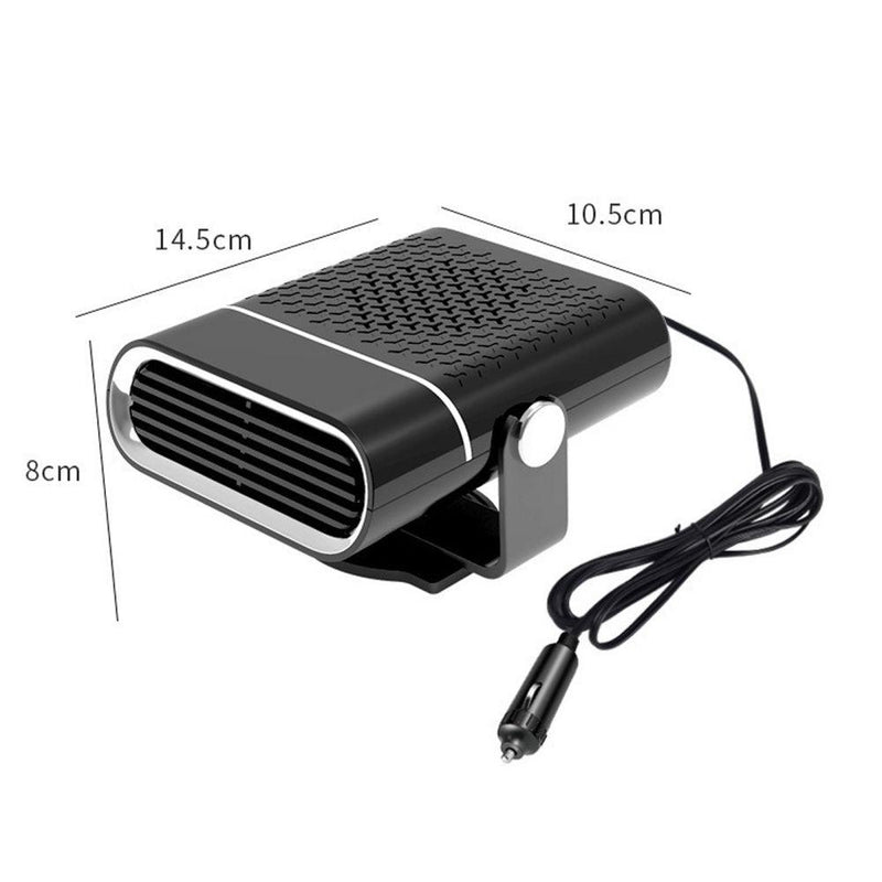 2024 Portable Car Heater Fast Heating Quickly Defrost Defogger Demister Heat Cooling Fan
