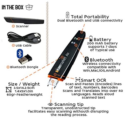 Digital Air Pen Scanner, Highlighter and Reader