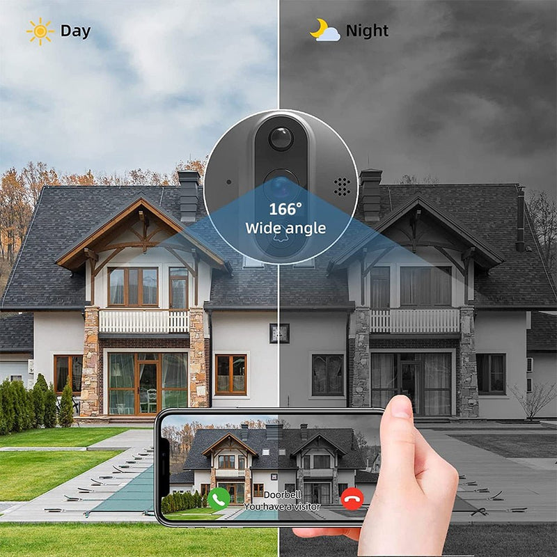 1080P WiFi Digital Door Viewer Peephole Camera with 4.3 Inch LCD Monitor & Motion Detection for Home Security