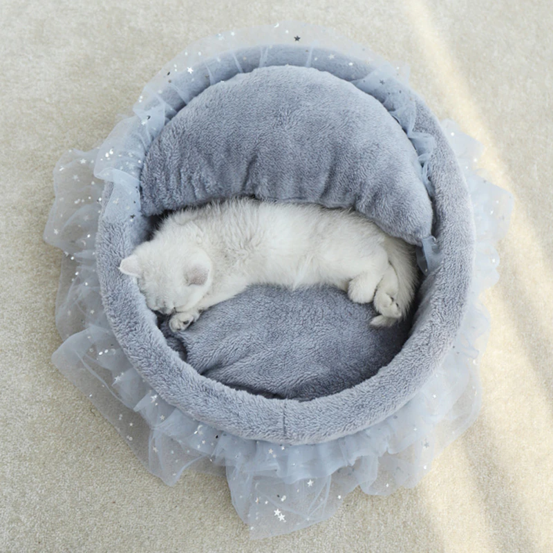 Soft Lace Princess Cat Bed