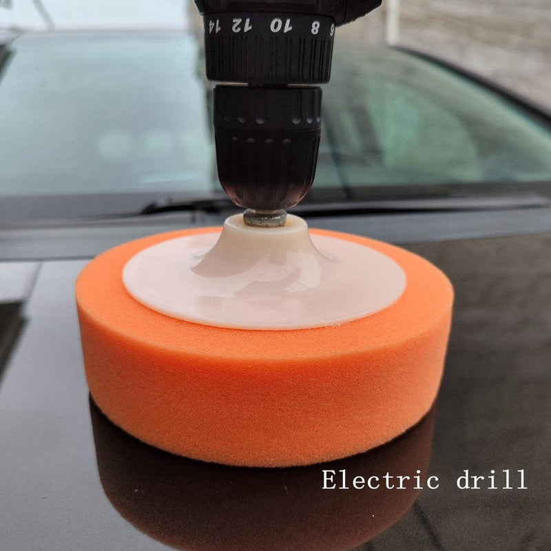 6-inch Polishing Waxing Sponge Drill - Polisher Pad with Link Rod