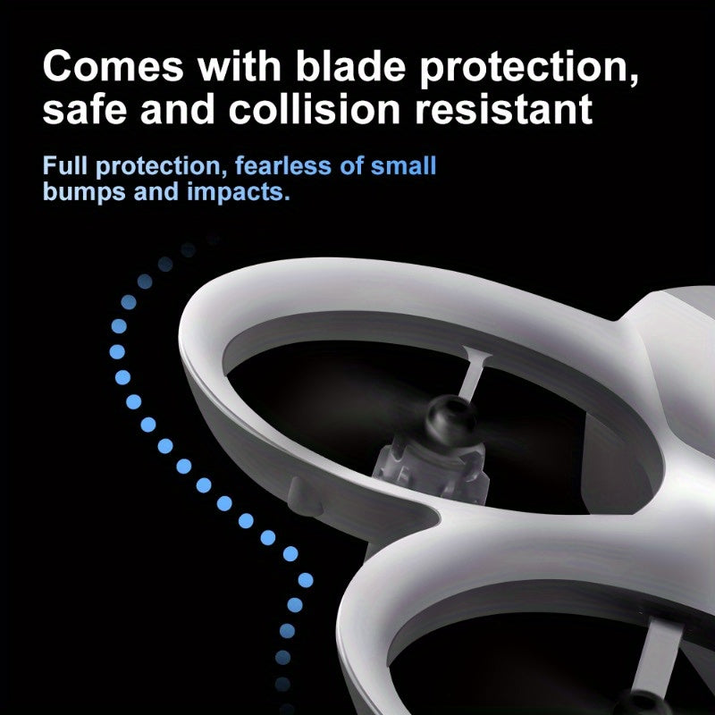 V66 Drone - High-Definition Dual Camera, LED Lights, Safety Design, Flow Tracking, Smart Obstacle Avoidance, Headless Mode, One-Click Return, WiFi Pathway Flight, 2.4GHz Interference-Free Technology, Four-Channel Hexagon Gyroscope, Real-Time Image Transmi