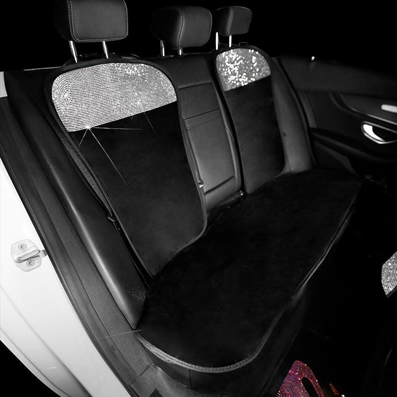 1PC Car Seat Cover, Universal Fit Most Cars Universal Long Plush Car Seat Cover Diamond Auto Interior Seat Cushion Car Accessories For Women