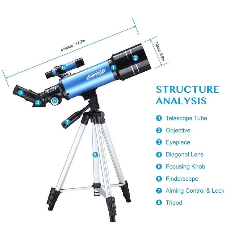 Astronomical Telescope for Kids and Beginners | Refracting Telescope with Tripod