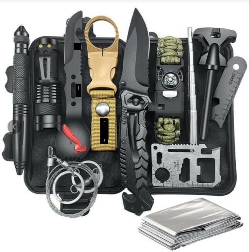 Pro Tactical Camping/Survival Gear Kit | 13 in 1