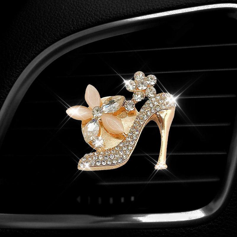 1PC Car Air Vent Clip Ornament, Crystal Car Diffuser, Bling Rhinestone Oil Diffuser Vent Clip, Car Freshener Car Accessories For Women