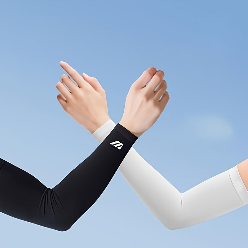 1pair Breathable Unisex Sun Protection Arm Sleeves - Cooling, UV Protection For Driving, Golfing, Fishing, Cycling, Hiking & Running