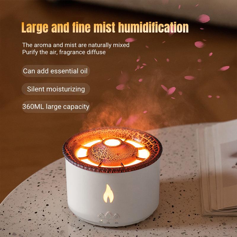 Volcano Flame Lamp Essential Oil Diffuser