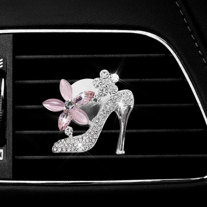 1PC Car Air Vent Clip Ornament, Crystal Car Diffuser, Bling Rhinestone Oil Diffuser Vent Clip, Car Freshener Car Accessories For Women