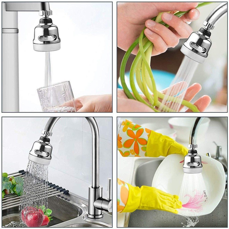 360 Degree Swivel Faucet Nozzle kitchen, internal external