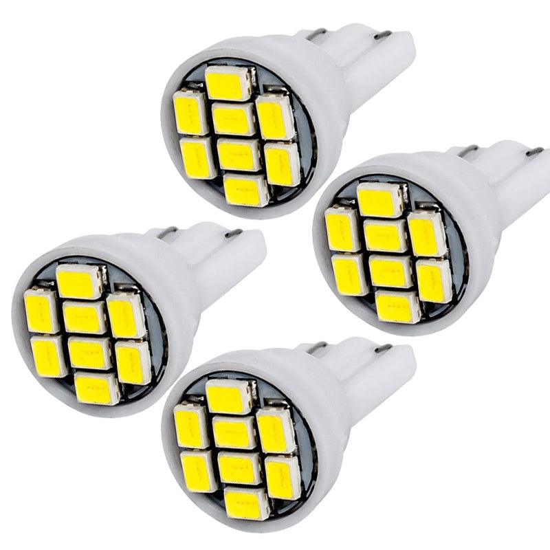5x T10 W5W LED Lamp For Car Interior Instrunment 12V Auto Reading Dome License Plate Trunk Luggage 5W5 Super Bright White