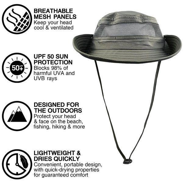 Navigator Series Fishing/Hiking Hat with UPF 50+ Sun Protection