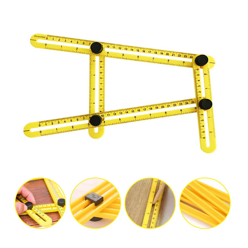 Angled Folding Template Ruler