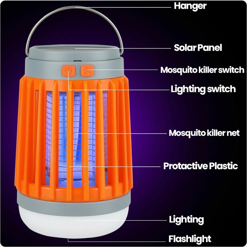 LED Mosquito Killer Lamp USB Powered, Camping Fruit Fly Electric Trap Zappos