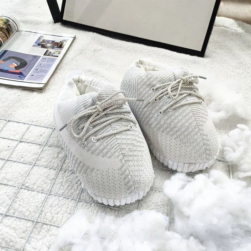 Winter Unisex Cotton House Slippers – One Size Cozy Sneakers for Men & Women Indoor Comfort & Warmth