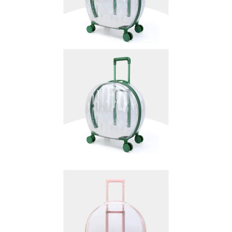 Transparent Pet Suitcase – Large Capacity Bubble Box for Stylish Pet Travel