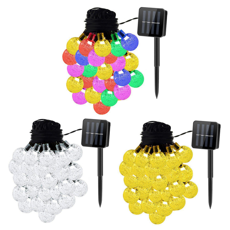 Outdoor Bulb String Lights | Solar Powered