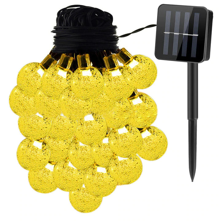 Outdoor Bulb String Lights | Solar Powered