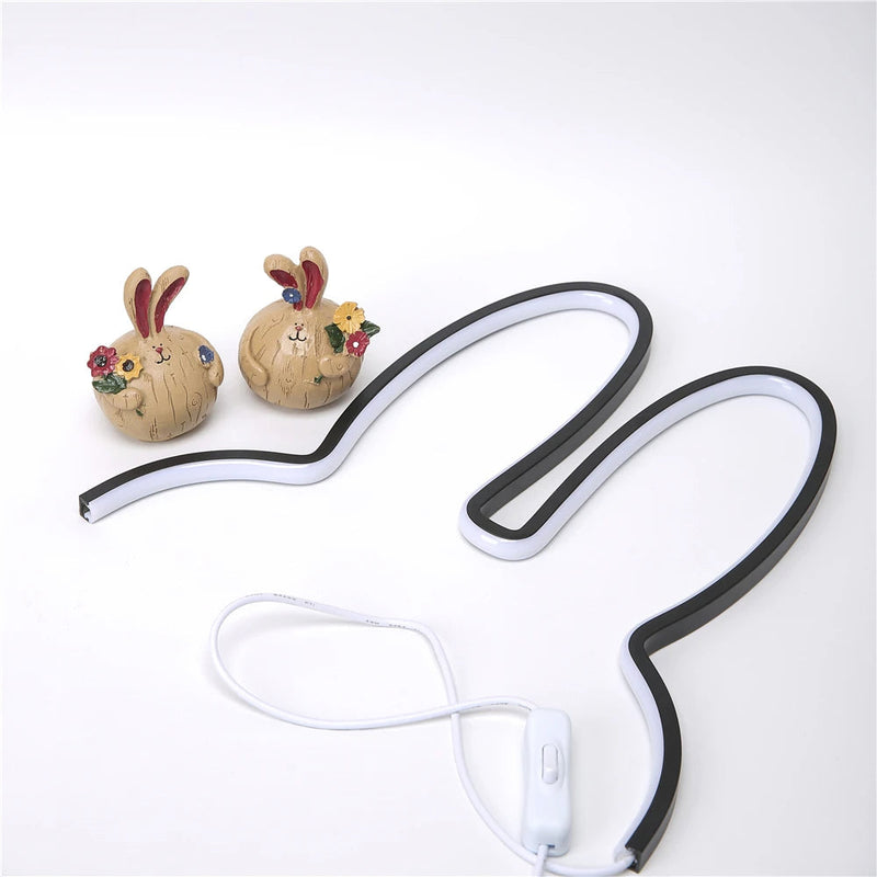 Rabbit LED Night Light – USB-Powered Bedside Lamp for Kids & Gifts