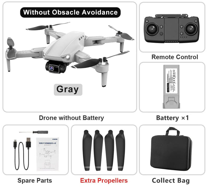 RC Drone Professional 8K HD Camera – L900 PRO SE GPS 5G 4K HD Dual Camera, 2-Axis Gimbal for Anti-Shake Aerial Photography