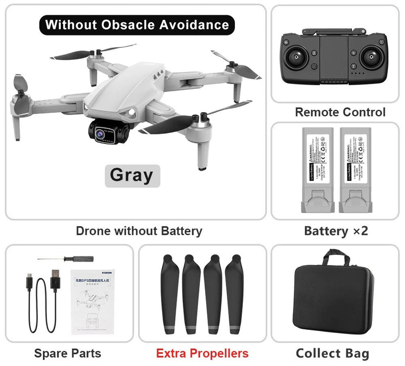 RC Drone Professional 8K HD Camera – L900 PRO SE GPS 5G 4K HD Dual Camera, 2-Axis Gimbal for Anti-Shake Aerial Photography