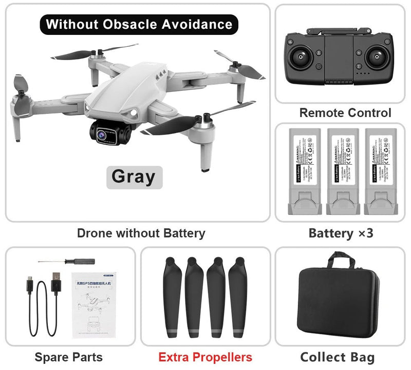 RC Drone Professional 8K HD Camera – L900 PRO SE GPS 5G 4K HD Dual Camera, 2-Axis Gimbal for Anti-Shake Aerial Photography