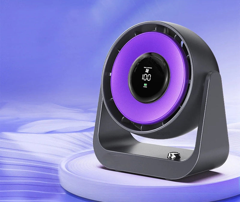 Wireless Adjustable Air Conditioner Fan Light – Rechargeable Turbo Cooling for Desktop & Wall-Mounted Comfort