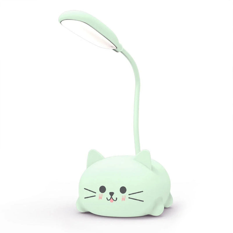 Mini Cat Night Light - Foldable USB Lamp for Desk, Bedside & Book Reading