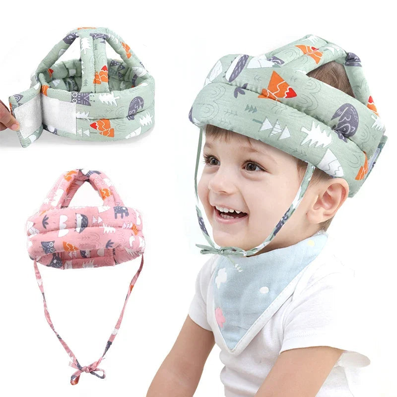 Baby Safety Helmet – Soft Adjustable Anti-Collision Protective Hat for Toddlers