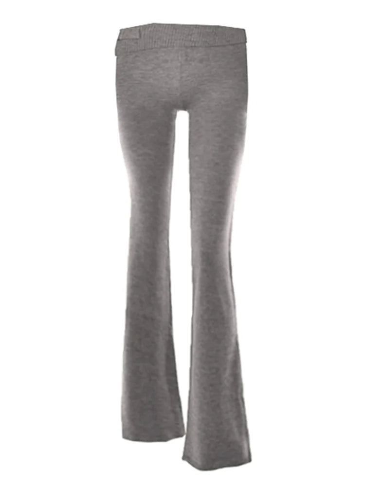 Trendy Knit Tracksuit – Cropped Hoodie & Trousers Set for Chic Comfort & Style