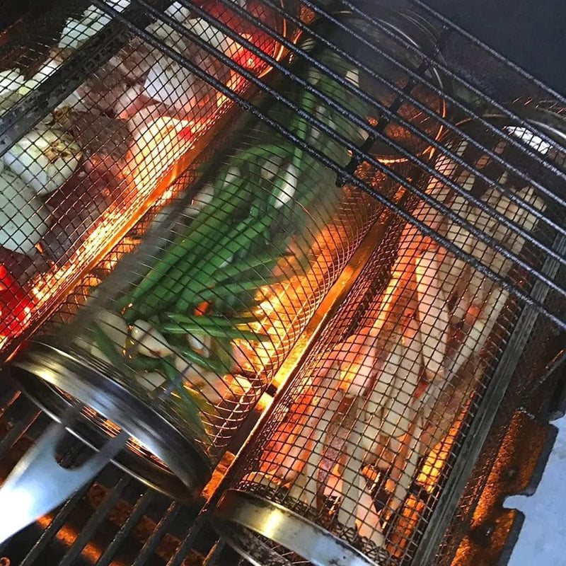 Rolling Grilling Basket -