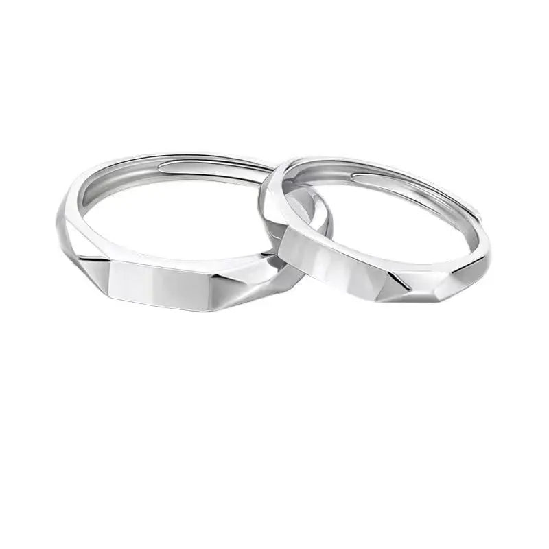Sterling Silver S925 Silver Luminous Ring – Reflective Carved Love Surprise Jewelry with Hidden Pattern for Weddings & Gifts