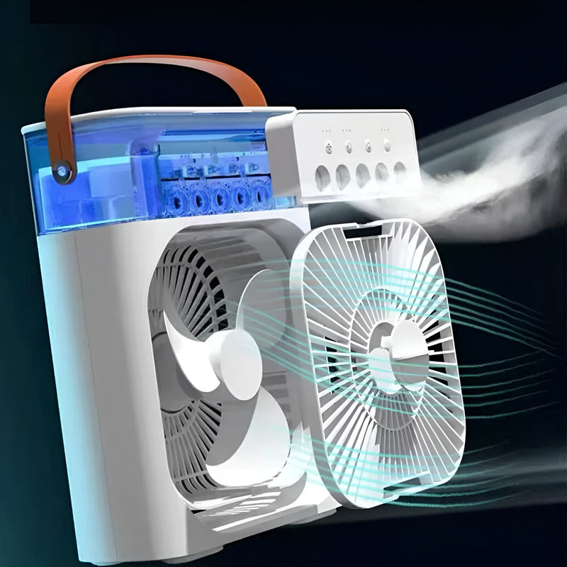 3-in-1 Air Cooler Humidifier | Portable, Adjustable Fan Speeds & Ideal for Bedrooms, Offices & Small Spaces