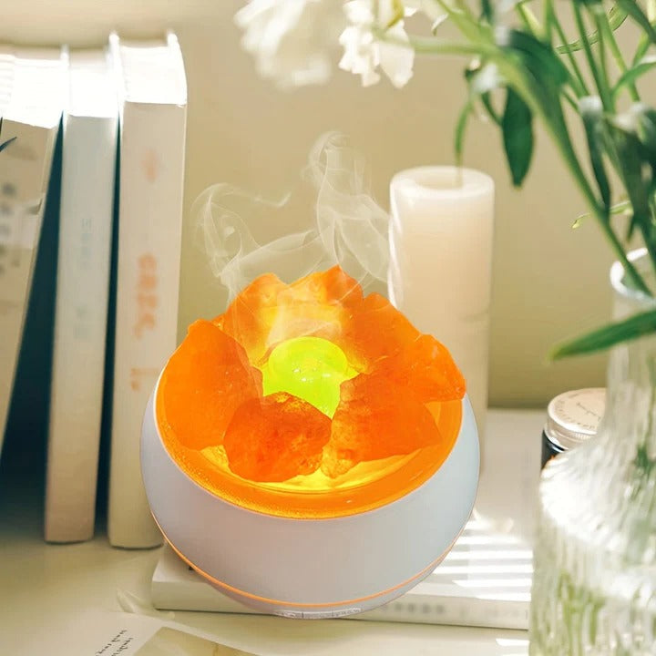 3-in-1 Salt Lamp Essential Oil Diffuser
