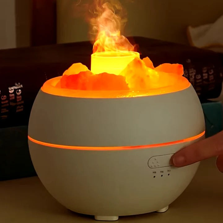 3-in-1 Salt Lamp Essential Oil Diffuser