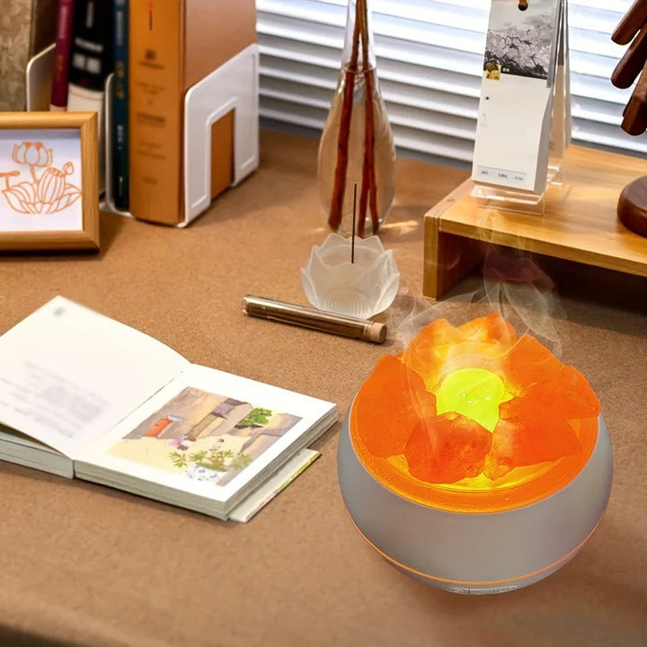 3-in-1 Salt Lamp Essential Oil Diffuser