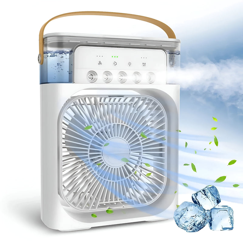 3-in-1 Air Cooler Humidifier | Portable, Adjustable Fan Speeds & Ideal for Bedrooms, Offices & Small Spaces