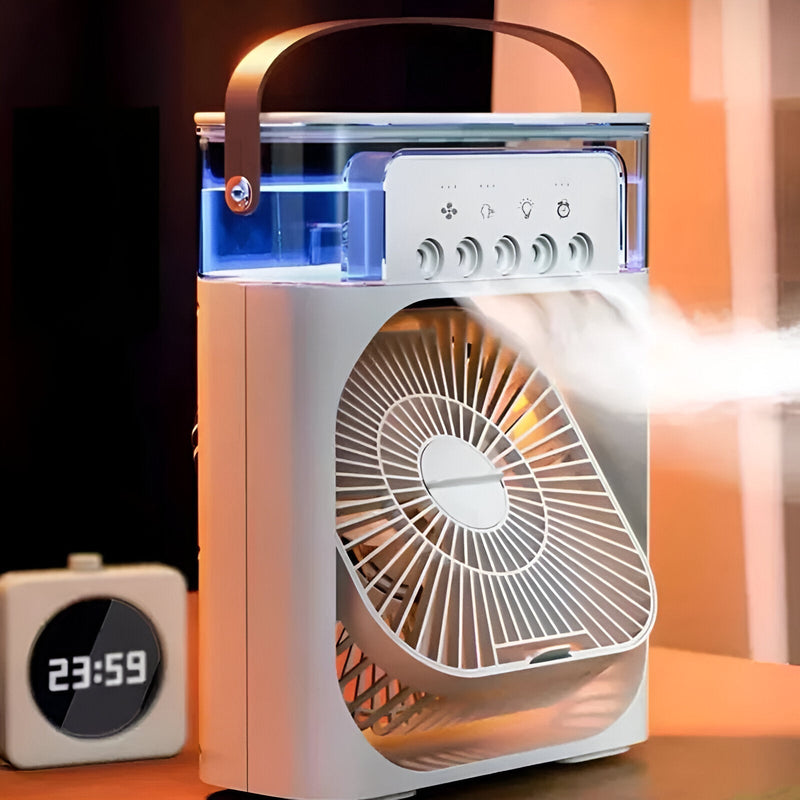 3-in-1 Air Cooler Humidifier | Portable, Adjustable Fan Speeds & Ideal for Bedrooms, Offices & Small Spaces